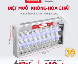 Đèn bắt muỗi Điện Quang ĐQ EML05L (485x65x250mm)